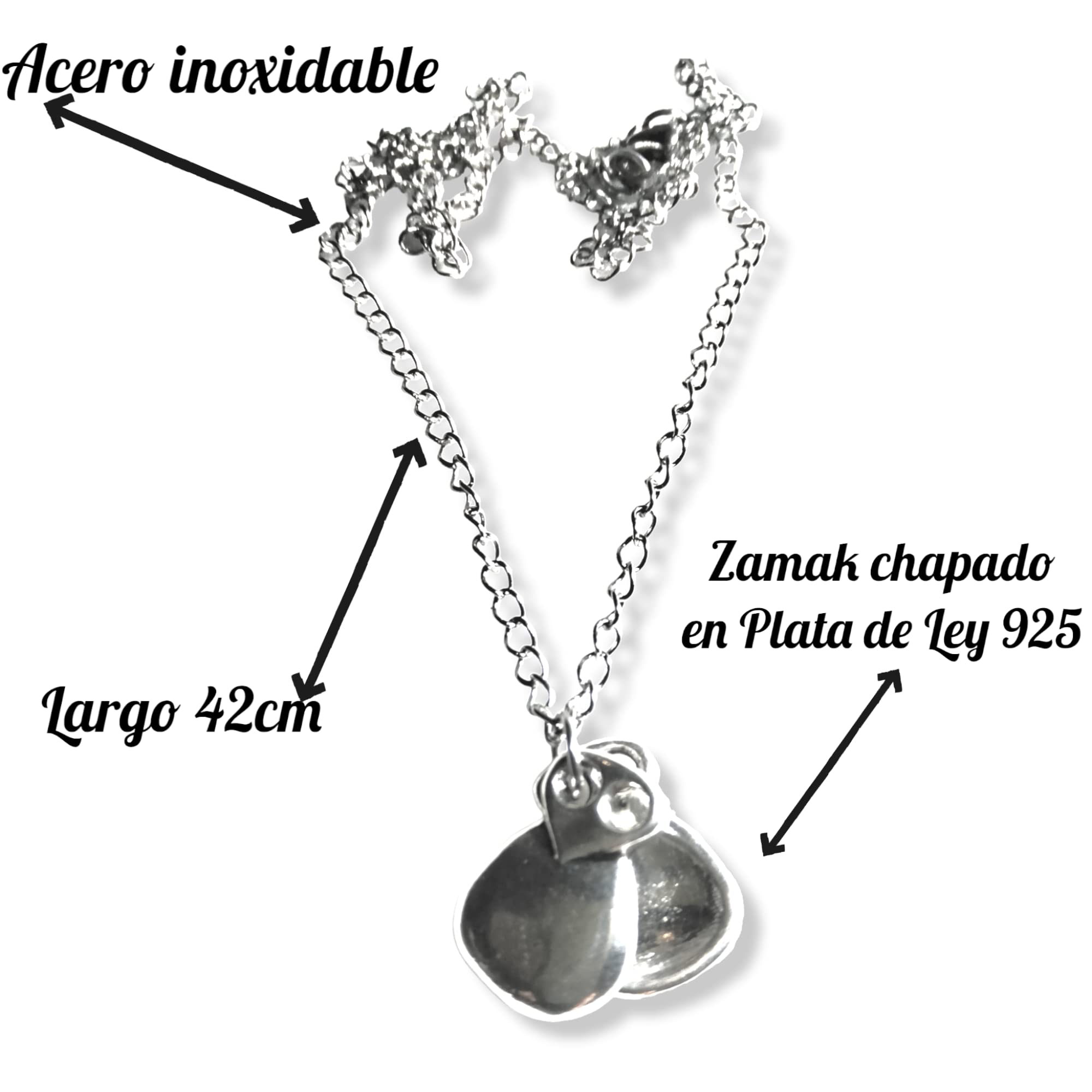 WORLD GOBLINS Joyería Flamenca con Castañuelas | Artesanía Andaluza Chapada en Plata de Ley; Gargantilla Colgantes Pendientes y Pulseras. Fabricado en España Regalos Mujer (Conjunto) - Imagen 4