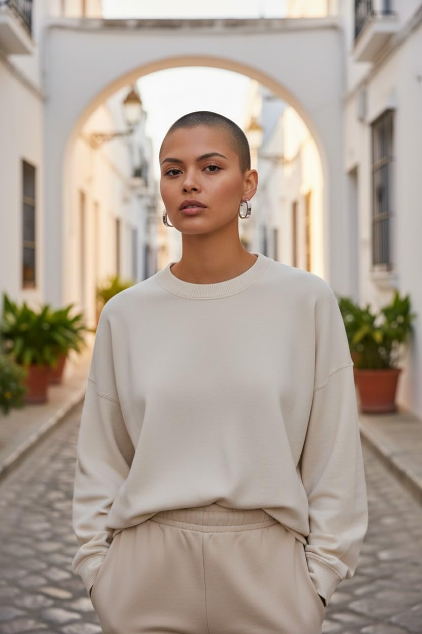 Pendientes Minimalistas Aro Plata 925 Mujer – Aros Diseño con Pliegue Hechos a Mano, Aro Look Plano "34mm" Joyería Artesanal con Caracter - Imagen 8