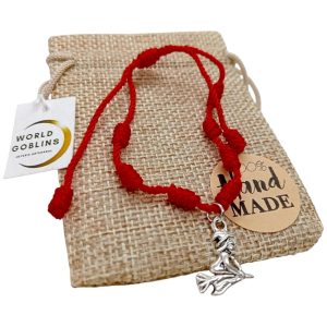 WORLD GOBLINS Pulsera de la Suerte con Bruja Relieve. Proteccion contra el Mal de Ojo y Hechizos. Regalo para Familia, Parejas y Amistad. Ajustable. Regalos Originales para Brujas (Bruja Relieve)