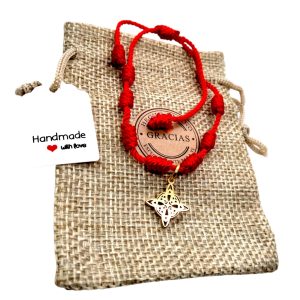 WORLD GOBLINS Pulsera de Nudos y Suerte con Nudo de Bruja Acero 316L Oro, Amuleto, Suerte y Protección. Pulsera contra el Mal de Ojo para Regalo. Ajustable. Regalos Originales (Nudo Bruja Acero Rodio)