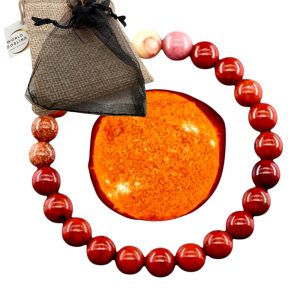 WORLD GOBLINS Pulsera Sistema Solar Piedras Naturales 8 mm | Chakras Curativos y Planetas | Pulsera Hombre Mujer Elástica 19 cm | Diseño Cósmico Universo Handmade (SOL)