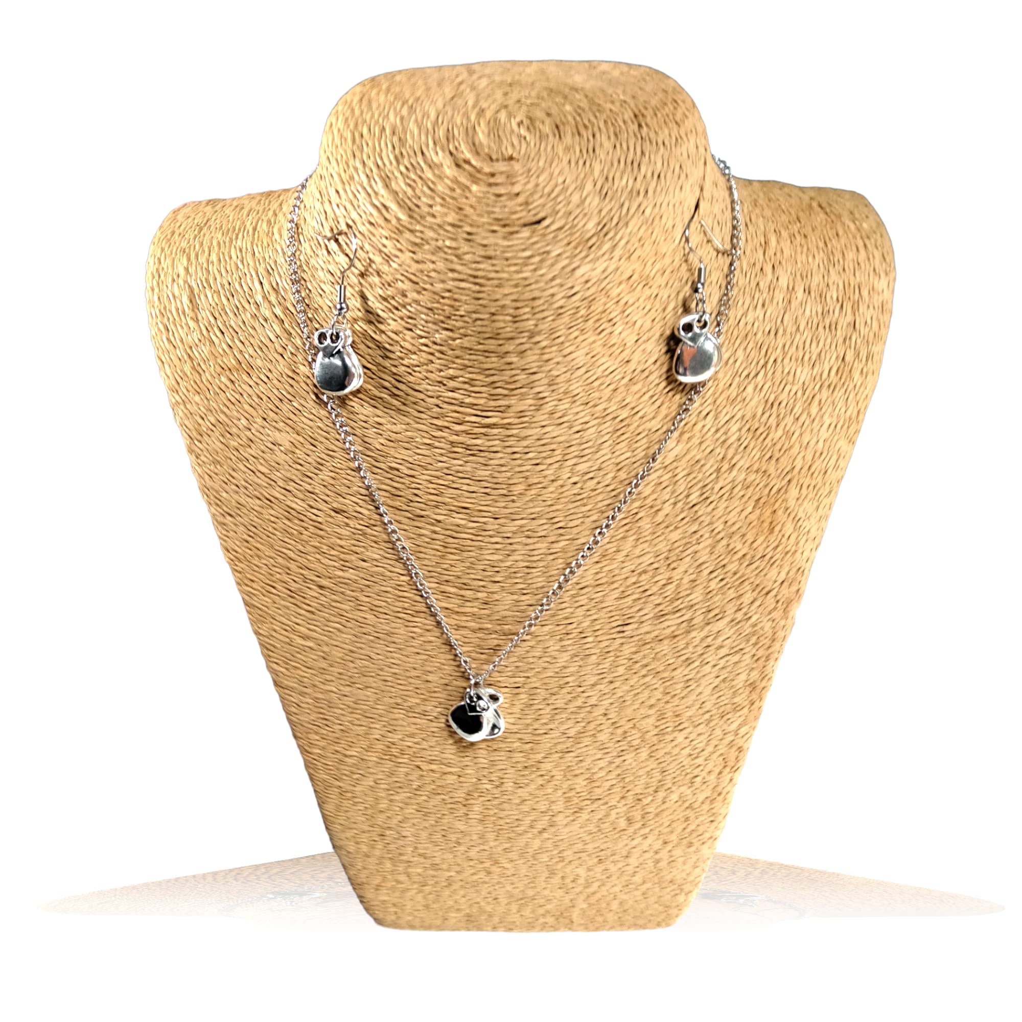 WORLD GOBLINS Joyería Flamenca con Castañuelas | Artesanía Andaluza Chapada en Plata de Ley; Gargantilla Colgantes Pendientes y Pulseras. Fabricado en España Regalos Mujer (Conjunto) - Imagen 6